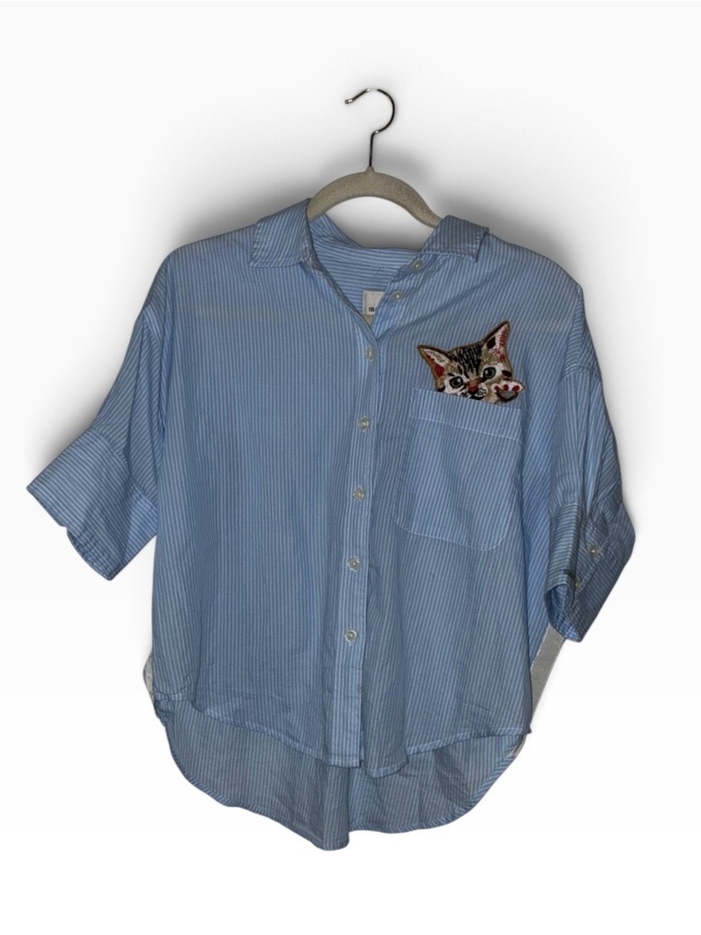 Maeve by Anthropologie Mabel Pocket Buttondown Shirt Sz XS - Picture 2 of 13